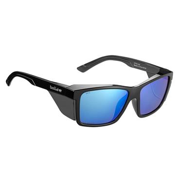 STKS 420 Black Gloss Frame Safety Glasses - Flash