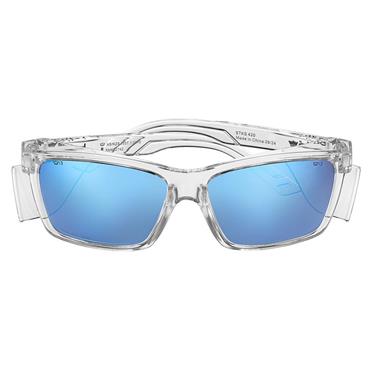 STKS 420 Crystal Frame Safety Glasses - Flash