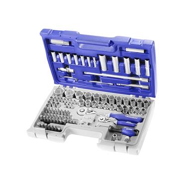 1/4 & 1/2in Drive Socket & Accessory Set, 98 Piece