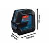 GLL 2-15 G Professional Line Laser + Universal Mount & Clamp