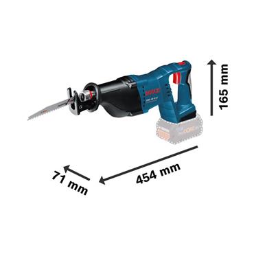 GSA 18 V-Li Professional Reciprocating Saw 18V 2 x 5.0Ah Li-ion