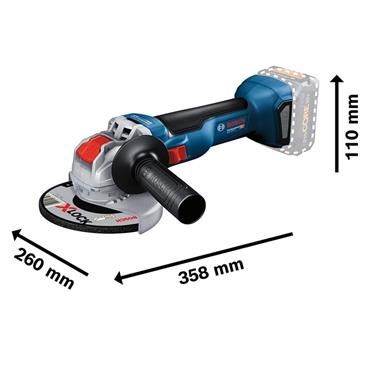 GWX 18V-10 Professional X-LOCK Angle Grinder 125mm 18V Bare Unit