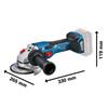 GWS 18V-15C Professional BITURBO Angle Grinder 125mm 18V Bare Unit