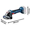 GWS 18V-7 Professional Angle Grinder 115mm 18V 2 x 4.0Ah Li-ion