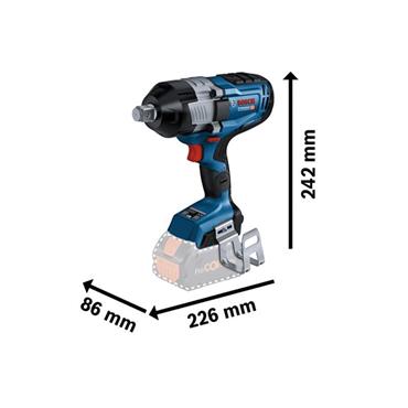 GDS 18V-1600 HC BITURBO Impact Wrench 18V Bare Unit
