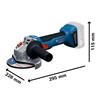 GWS 18V-8 Professional Angle Grinder 18V Bare Unit