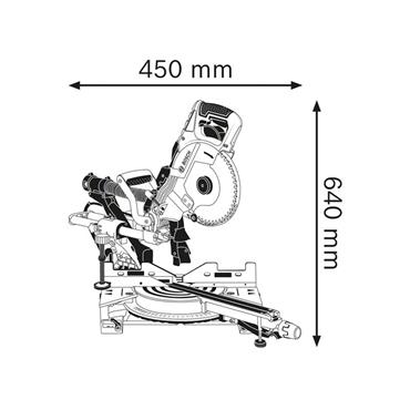 GCM 8 SDE Professional Sliding Mitre Saw 1600W 240V