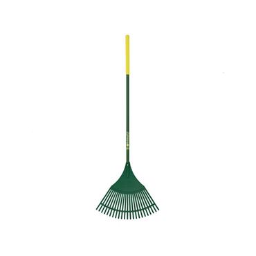 Evergreen Plastic Leaf Rake Aluminium Shaft