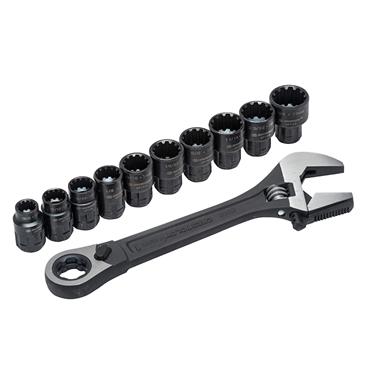 X6â„¢ Pass-Thruâ„¢ Adjustable Wrench Set, 11 Piece