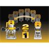 D26204K 1/4in Premium Plunge & Fixed Base Combi Router 900W 240V