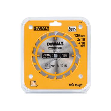 Cordless Construction Trim Saw Blade 136 x 10mm x 16T