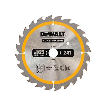 Cordless Construction Trim Saw Blade 165 x 20mm x 24T
