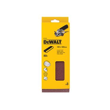 Sanding Belt 560 x 100mm 80G Pack of 3