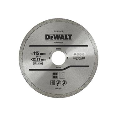 DT3711 Continuous Rim Diamond Cutting Disc 115 x 22.23mm