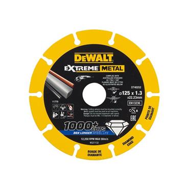DT40252 Extreme Diamond Metal Cutting Disc 125 x 22.23 x 1.3mm