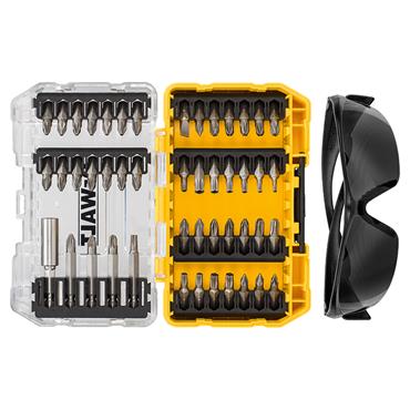 DT70703 Screwdriving Set, 47 Piece + Safety Glasses