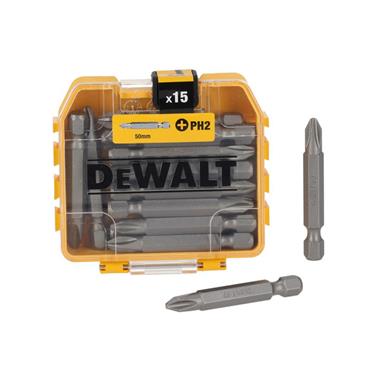DT70912 Standard Bits PH2 x 57mm (Tic Tac of 15)