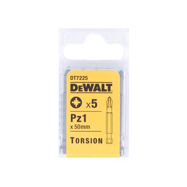 DT7225 Torsion Bits PZ1 x 50mm (Pack 5)