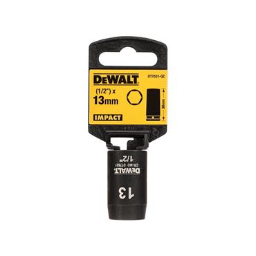 DT7531 1/2in Shallow Impact Socket 13mm