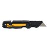 Push and Flip Folding Utility Knife with Storage