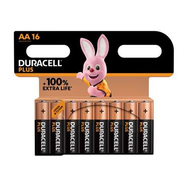 AA Cell +100% Plus Power Batteries (Pack 16)