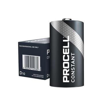 D Cell PROCELLÂ® Alkaline Constant Power Industrial Batteries (Pack 10)