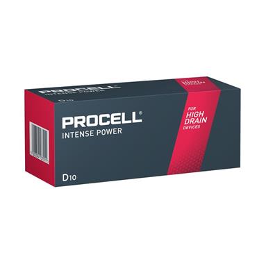 D Cell PROCELLÂ® Intense Alkaline Batteries (Pack 10)