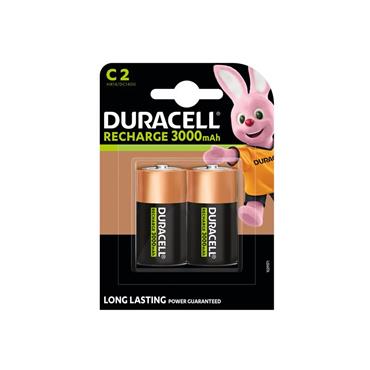 C Cell 3000Mah Rechargeable Batteries (Pack 2)