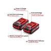 PLUS Power X-Change Battery Twin Pack 18V 2 x 4.0Ah Li-ion