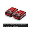 PLUS Power X-Change Battery Twin Pack 18V 2 x 4.0Ah Li-ion