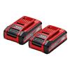 PLUS Power X-Change Battery Twin Pack 18V 2 x 4.0Ah Li-ion