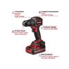TP-CD 18/50-C Li-i BL Kit PRO Combi Drill 18V 1 x 4.0Ah