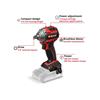 TP-CW 18/260-C Li BL - Solo PROFESSIONAL Impact Wrench 18V Bare Unit