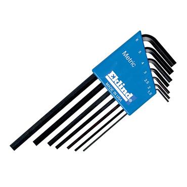 REK10507 Metric Long Handle Hex L-Key Set, 7 Piece