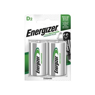 Recharge Power Plus D Cell Batteries RD2500 mAh (Pack 2)