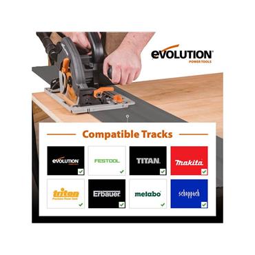 R185CCSX Circular Track Saw Kit 185mm 1600W 110V