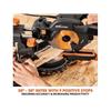 R185SMS+ 185mm Multi-Material Sliding Mitre Saw 1200W 240V