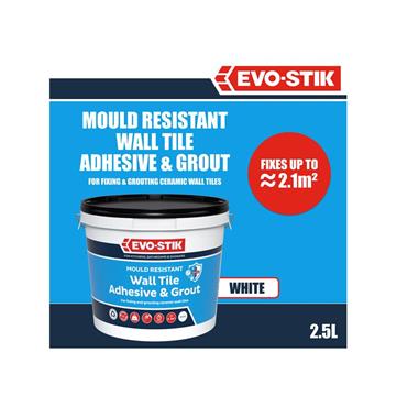 Mould Resistant Wall Tile Adhesive & Grout 2.5 litre