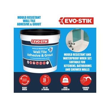 Mould Resistant Wall Tile Adhesive & Grout 5 litre