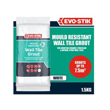 Wall Tile Grout Mould Resistant White 1.5kg