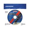 FAITHFULL CUT OFF WHEEL 115MM (pk. 10)
