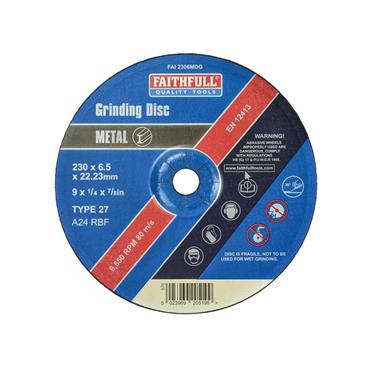 FAITHFULL GRINDING DISC DC METAL 230 x 6.5 x 22MM