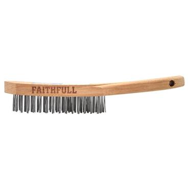 Heavy-Duty Scratch Brush, Four Row