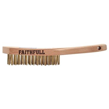Brass Scratch Brush, Four Row