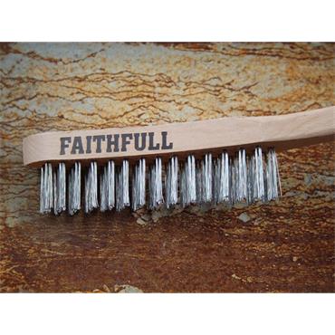 Heavy-Duty Stainless Steel Scratch Brush, 3 Row