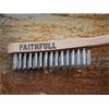 Heavy-Duty Stainless Steel Scratch Brush, 3 Row
