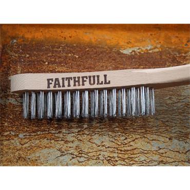 Heavy-Duty Stainless Steel Scratch Brush, 4 Row