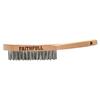 Heavy-Duty Stainless Steel Scratch Brush, 4 Row