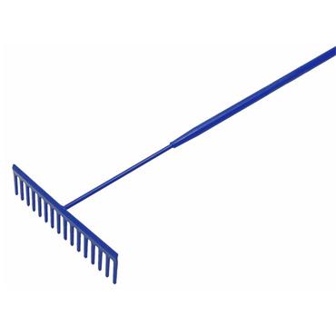 Asphalt Rake 16 Flat Teeth - Tubular Steel Shaft