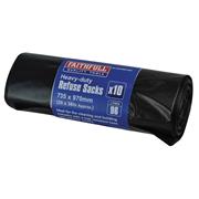 FAITHFULL HEAVY DUTY REFUSE BAGS PK 10 735X970